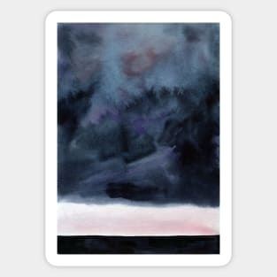 Watercolor landscape sky clouds Sticker